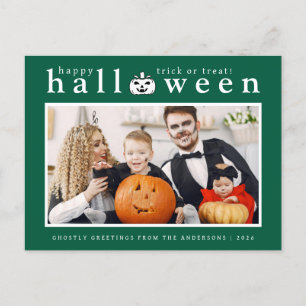 Cartes Pour Fêtes Annuelles Éffrayant Jack-o'lanterne Happy Halloween 1 Photo