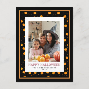 Cartes Pour Fêtes Annuelles Éffrayant minimaliste Happy Halloween 1 photo