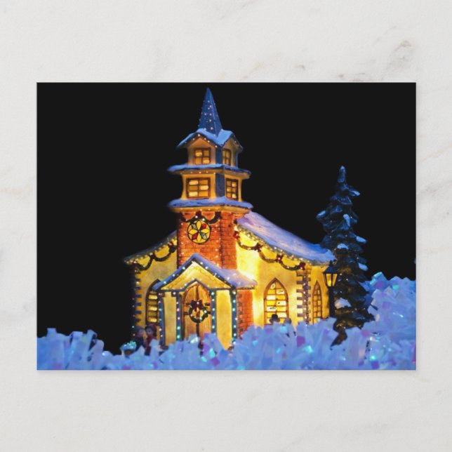 Cartes Pour Fêtes Annuelles Église de Noël (Devant)