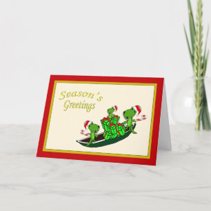 Cartes Pour Fêtes Annuelles Église de Santa Alligators