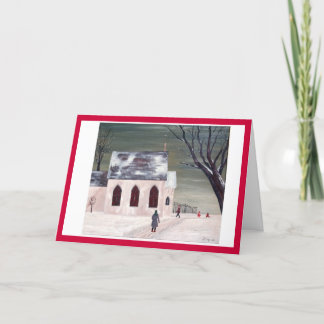 Cartes Pour Fêtes Annuelles Église d'hiver de Frip