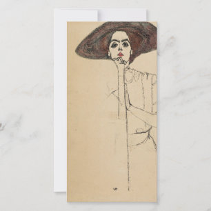 Cartes Pour Fêtes Annuelles Egon Schiele - Portrait D'Une Femme