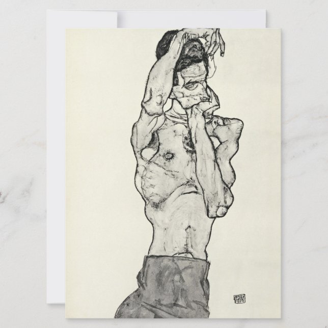 Cartes Pour Fêtes Annuelles Egon Schiele - Zeichnungen II. (Devant)