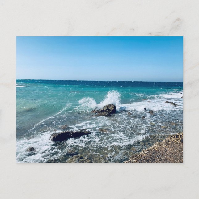 Cartes Pour Fêtes Annuelles Égypte, Hurghada, éclaboussures et vagues de la me (Devant)