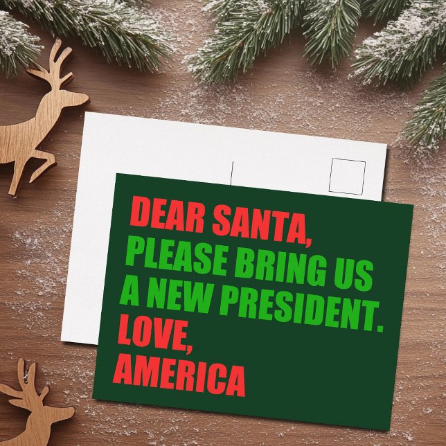 Cartes Pour Fêtes Annuelles Élections politiques amusantes Humour de Noël (Créateur téléchargé)