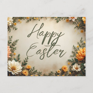 Cartes Pour Fêtes Annuelles Élégance Florale - Vœux de Pâques printaniers