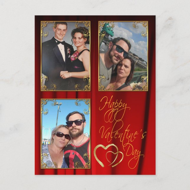 Cartes Pour Fêtes Annuelles Elégant 3 Photo Saint Valentin (Devant)