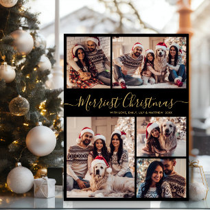 Cartes Pour Fêtes Annuelles Elegant 5 Photo Collage plus joli Noël