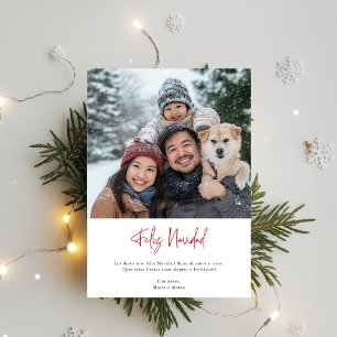 Cartes Pour Fêtes Annuelles Elégant Amusant Familial Photo Feliz Navidad Chris