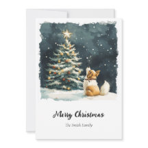 Elégant Aquarelle Arbre de Noël non photo