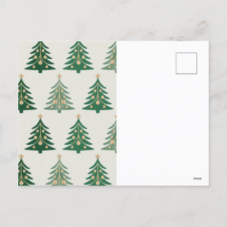Cartes Pour Fêtes Annuelles Elégant arbre de Noël et Motif d'ornement - Festiv