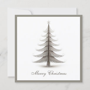 Cartes Pour Fêtes Annuelles Élégant arbre de Noël simple minimaliste moderne