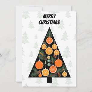 Cartes Pour Fêtes Annuelles Élégant arbre de Noël simple minimaliste moderne