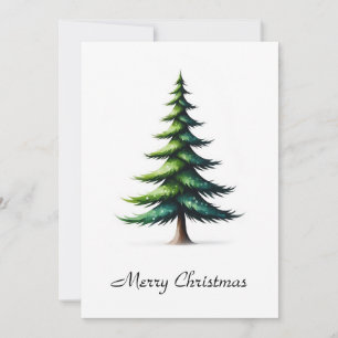 Cartes Pour Fêtes Annuelles Élégant arbre de Noël simple minimaliste moderne