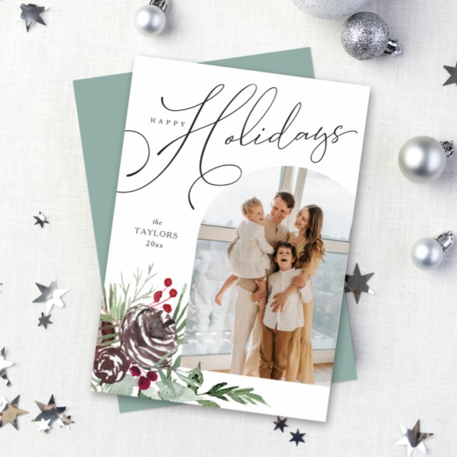 Cartes Pour Fêtes Annuelles Elégant Arch Happy Holidays Card (Créateur téléchargé)