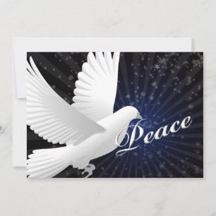 Cartes Pour Fêtes Annuelles élégant bleu colombe Joyeuses Fêtes