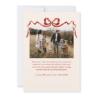 Élégant budget Bow rouge Noël Quatre photos