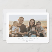 Élégant cadre blanc minimal photo simple