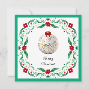 Cartes Pour Fêtes Annuelles Élégant Chic moderne coloré Joyeux bal de Noël