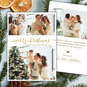 Cartes Pour Fêtes Annuelles Élégant Collage de 3 Photos de Noël en écriture do