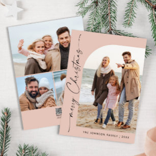 Cartes Pour Fêtes Annuelles Élégant élégant 4 PHOTO Noël Salutation