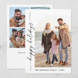 Cartes Pour Fêtes Annuelles Élégant élégant 5 PHOTO Noël Salutation