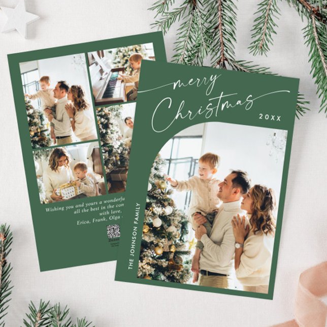 Cartes Pour Fêtes Annuelles Élégant élégant 5 PHOTO Noël Salutation (Créateur téléchargé)