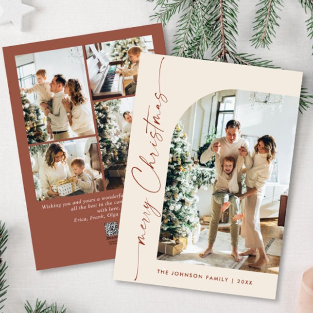 Cartes Pour Fêtes Annuelles Élégant élégant 5 PHOTO Noël Salutation (Créateur téléchargé)