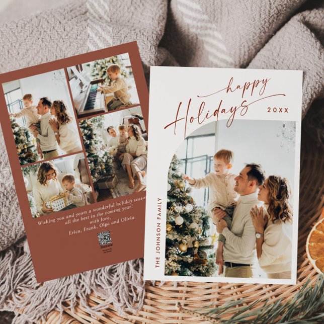 Cartes Pour Fêtes Annuelles Élégant élégant 5 PHOTO Noël Salutation (Créateur téléchargé)