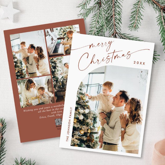 Cartes Pour Fêtes Annuelles Élégant élégant 5 PHOTO Noël Salutation (Créateur téléchargé)