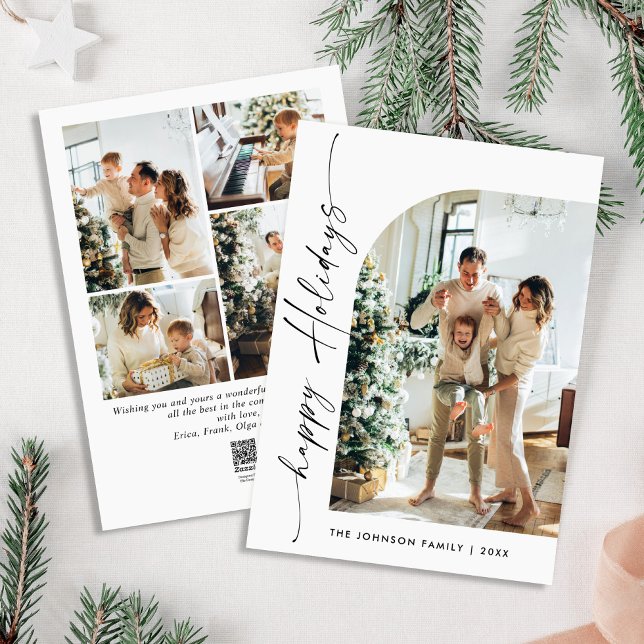 Cartes Pour Fêtes Annuelles Élégant élégant 5 PHOTO Noël Salutation (Créateur téléchargé)