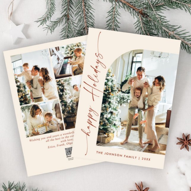 Cartes Pour Fêtes Annuelles Élégant élégant 5 PHOTO Noël Salutation (Créateur téléchargé)
