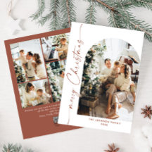 Élégant élégant 5 PHOTO Noël Salutation