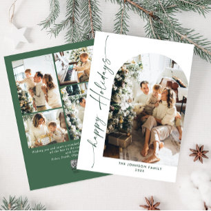 Cartes Pour Fêtes Annuelles Élégant élégant 5 PHOTO Noël Salutation