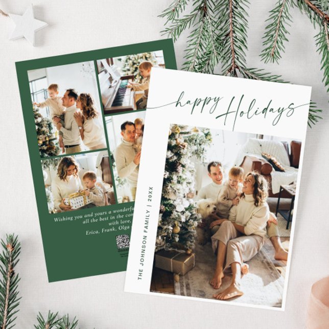 Cartes Pour Fêtes Annuelles Élégant élégant 5 PHOTO Noël Salutation (Créateur téléchargé)