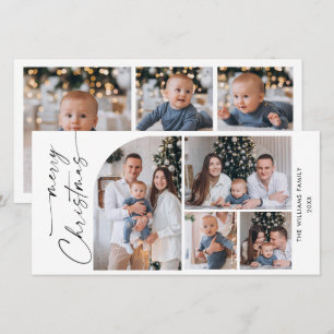 Cartes Pour Fêtes Annuelles Élégant Élégant 7 PHOTO Noël Salutation