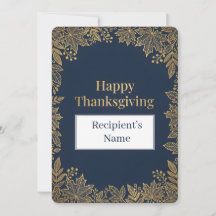 Elegant Fall Leaves Luxury Gold Foil