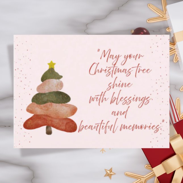 Cartes Pour Fêtes Annuelles Elegant Festive Christmas Tree (Créateur téléchargé)