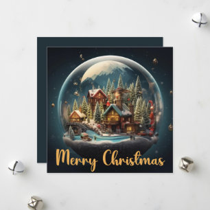 Cartes Pour Fêtes Annuelles Élégant Globe des neiges