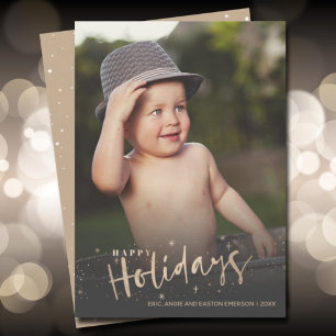 Cartes Pour Fêtes Annuelles Elégant Gold Happy