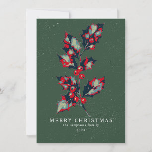 Cartes Pour Fêtes Annuelles Elegant Hope Poster Holly Berry Noël