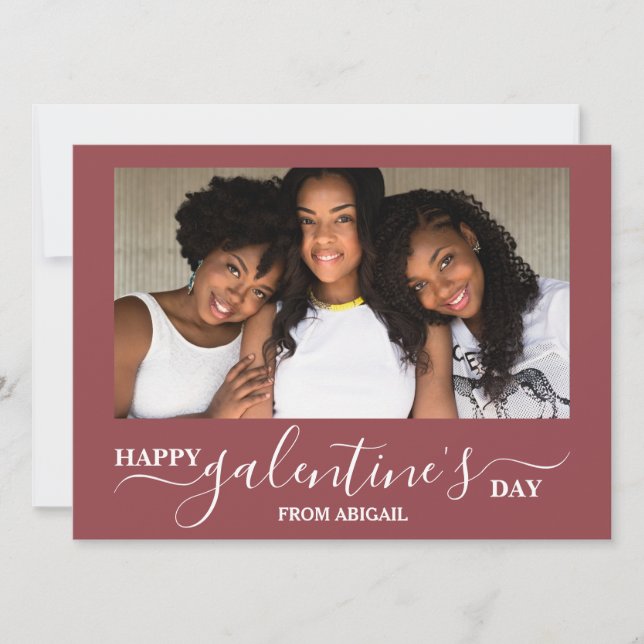 Cartes Pour Fêtes Annuelles Elégant jour de la Saint-Valentin moderne Meilleur (Devant)