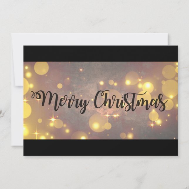 Cartes Pour Fêtes Annuelles Élégant Joyeux Noël (Devant)