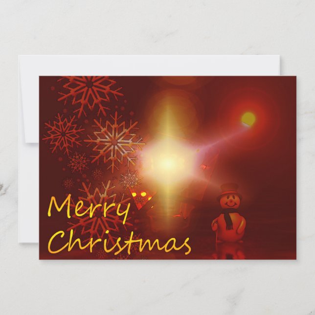 Cartes Pour Fêtes Annuelles Élégant Joyeux Noël (Devant)