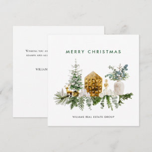 Cartes Pour Fêtes Annuelles Élégant Joyeux Noël Boho Composition Entreprise