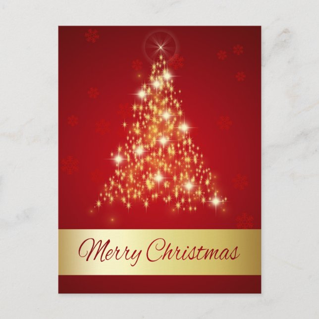 Cartes Pour Fêtes Annuelles Élégant Joyeux Noël Joyeux Poster de Noël (Devant)
