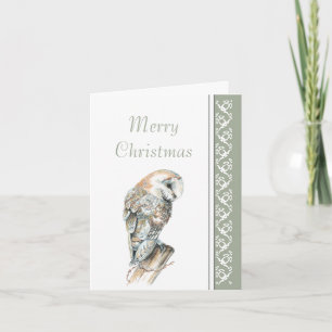 Cartes Pour Fêtes Annuelles Elégant Joyeux Noël Nature Chouette, Oiseau