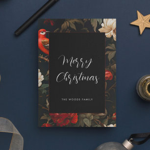 Cartes Pour Fêtes Annuelles Élégant Joyeux Noël Vintage sombre