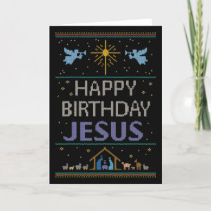 Cartes Pour Fêtes Annuelles Élégant laide de Noël Chrétien pourpre