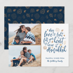 Cartes Pour Fêtes Annuelles Elegant Love and Light Hanoukka 2 Photo